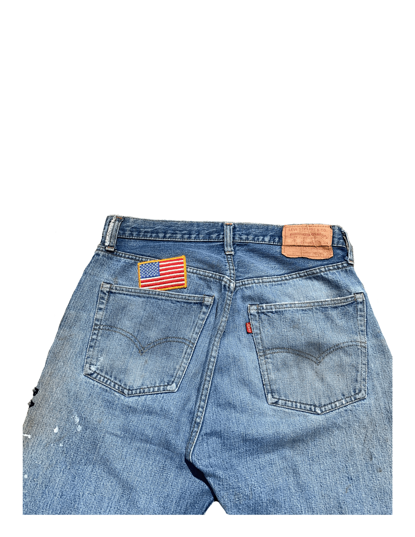 FRUIT 1970s Levi's Patchwork Raw Denim