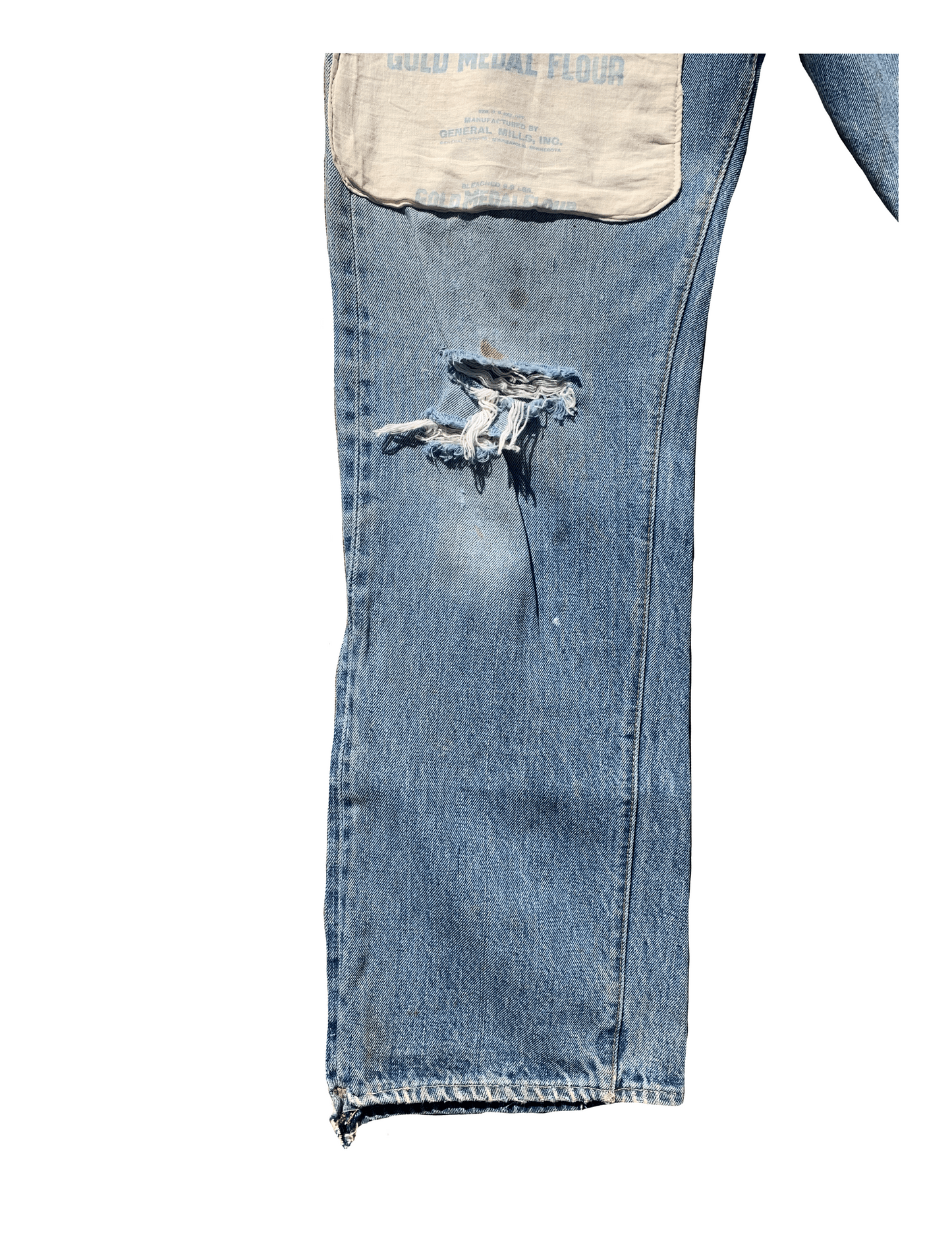 FRUIT 1970s Levi's Patchwork Raw Denim