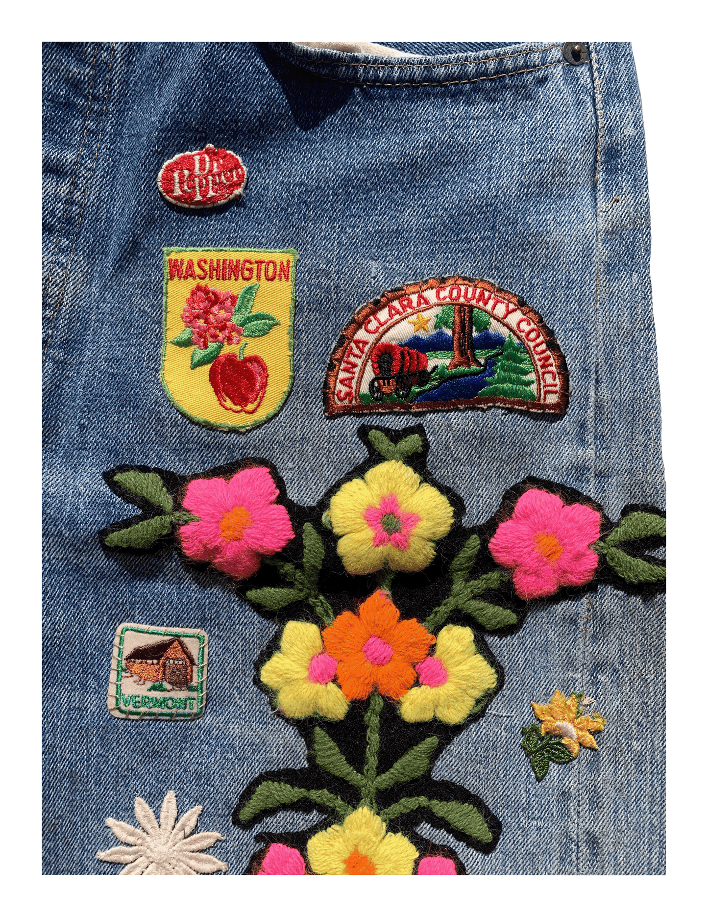 FRUIT 1970s Levi's Patchwork Raw Denim