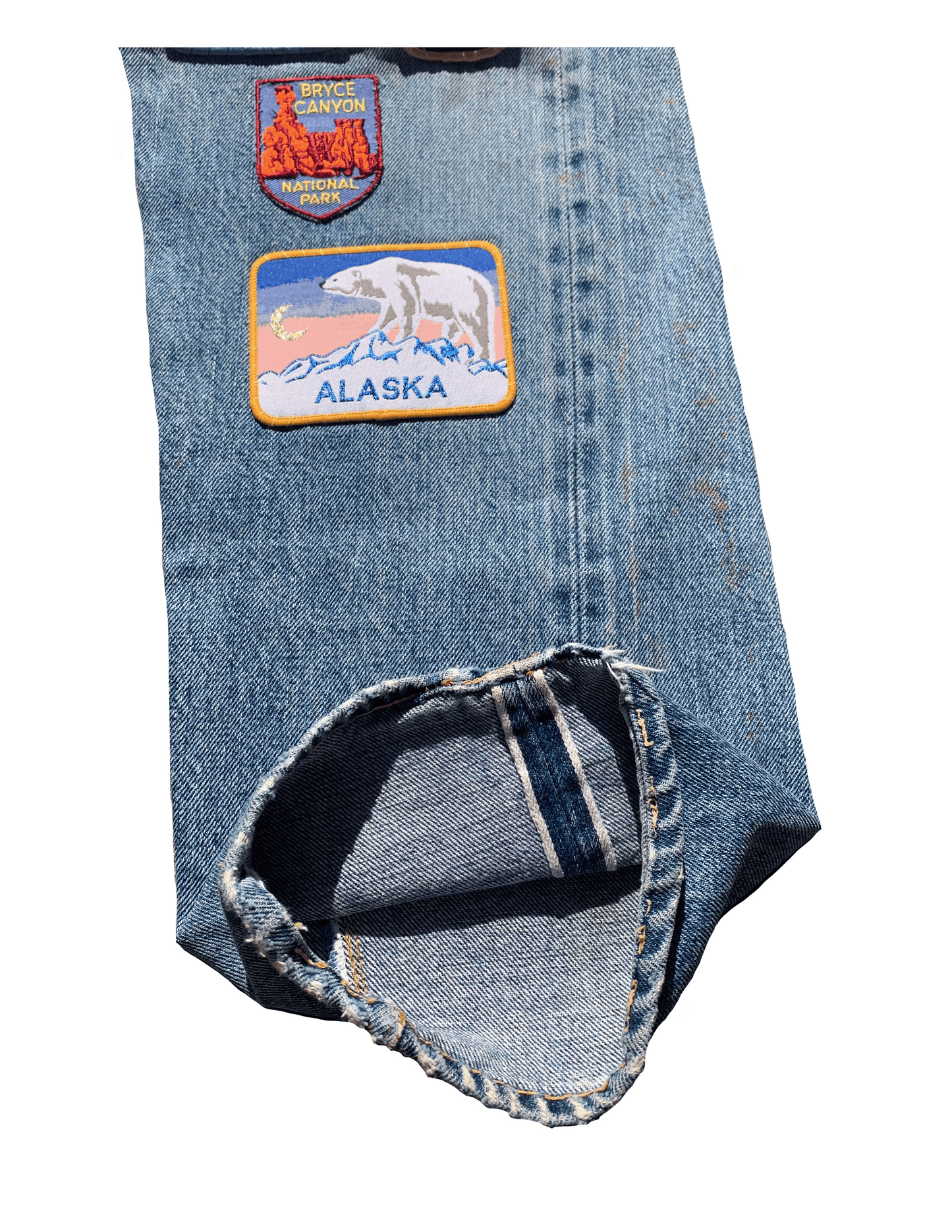 FRUIT 1970s Levi's Patchwork Raw Denim