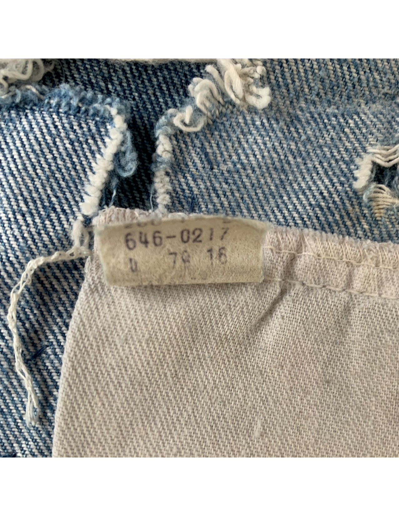 FRUIT 1970s Levi's Orange Tab Flare Patchwork Denim