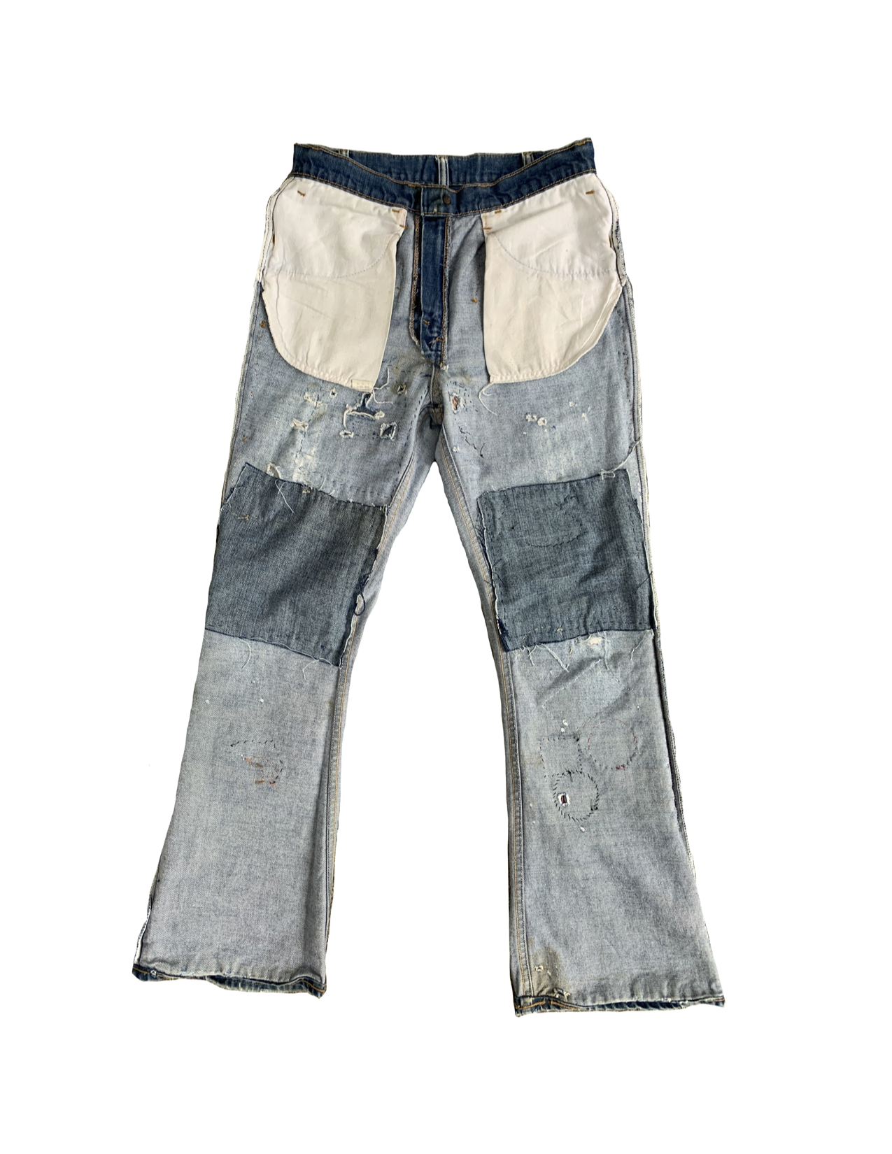 FRUIT 1970s Levi's Orange Tab Flare Patchwork Denim – ffrruuiitt