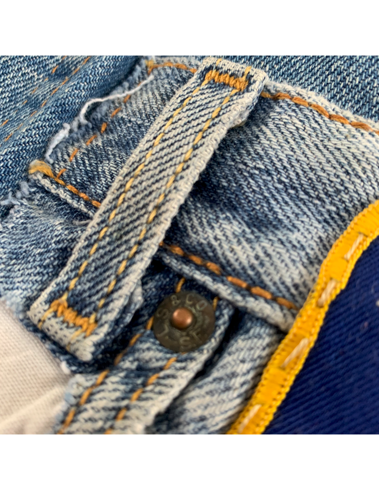 FRUIT 1970s Levi's Orange Tab Flare Patchwork Denim
