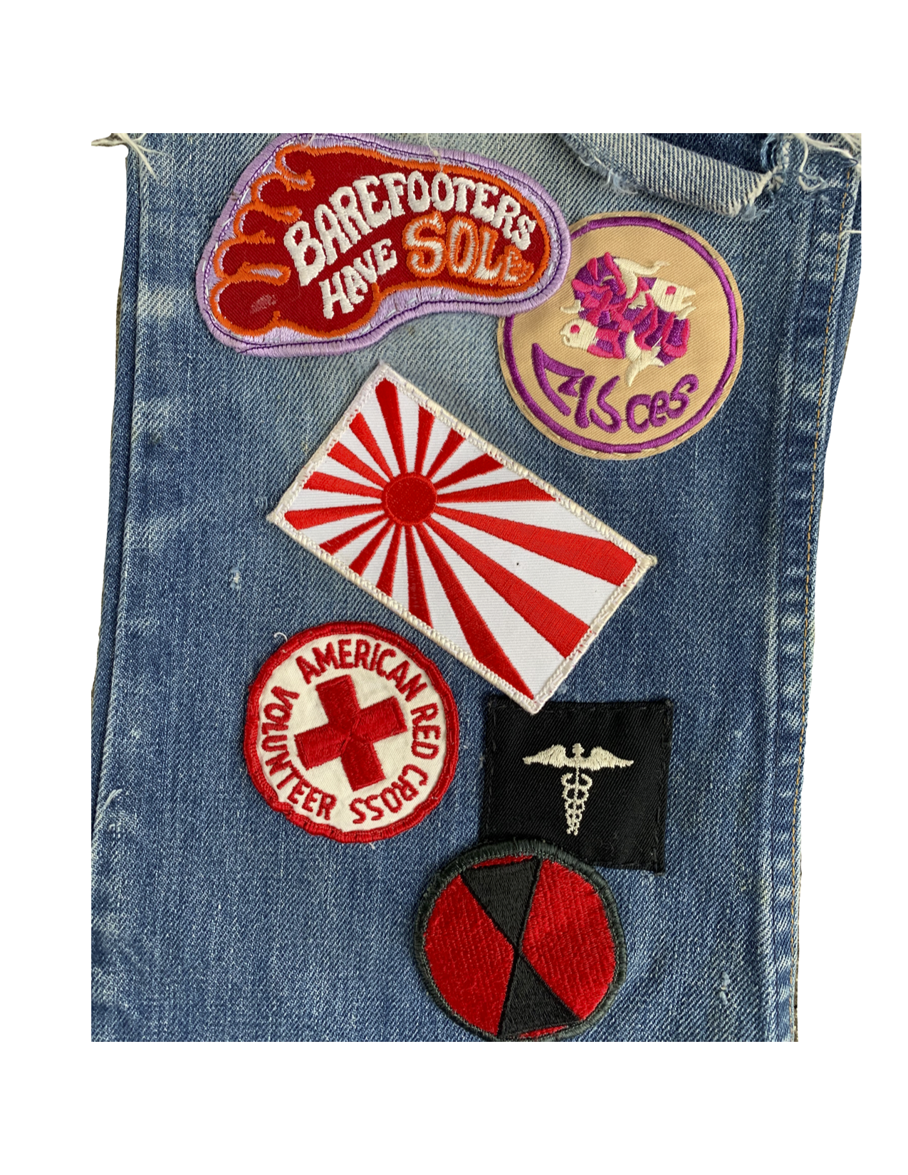 FRUIT 1970s Levi's Orange Tab Flare Patchwork Denim